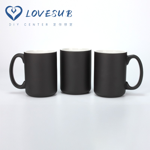 lovesub thermal transfer magic cup 15oz discoloration cup large capacity diy photo logo with sublimation coating