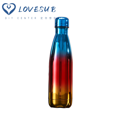lovesub electroplating coke bottle 304 stainless steel thermos cup heat and cold insulation sports kettle water bottle