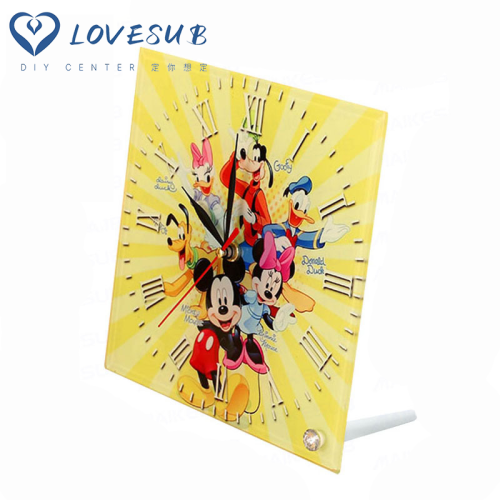 lovesub thermal transfer printing glass photo frame sublimation blank glass painting photo frame high-grade watch glass glass painting frame