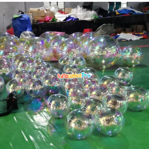 pvc inflatable mirror ball reflecting light balls christmas inflatable model bar exhibition t stage wedding event hanging mirror ball
