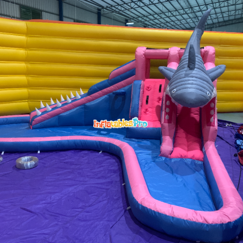 children‘s nylon inflatable castle water slide combination outdoor naughty castle amusement bounce trampoline small naughty castle