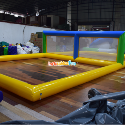 new style swimming pool water entertainment sports large toy inflatable volleyball court inflatable water trampoline trampoline