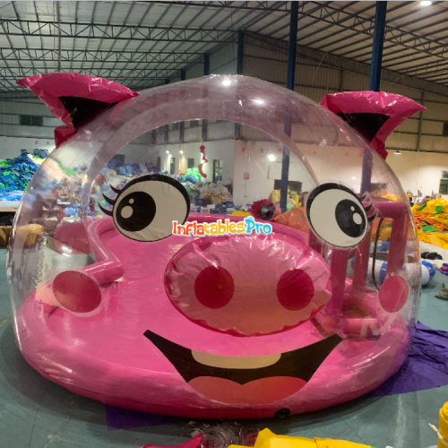 internet celebrity transparent castle inflatable crystal palace ocean ball pool cute pig whale rabbit panda tiger island paradise