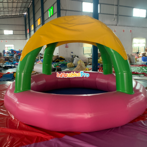 tent pool 0. 9mmvc inflatable pool with dome sunshade outdoor closed air inflatable pool 60cm high