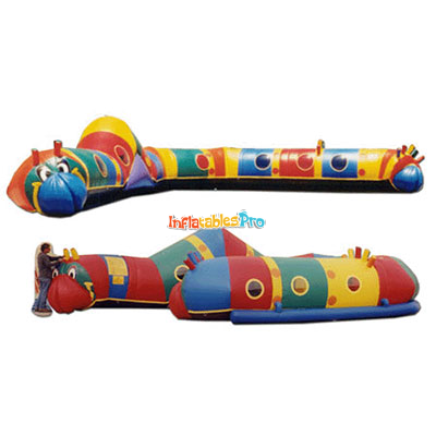 inflatable caterpillar channel built-in adventure barrier inflatable entrance children inflatable entrance game middle east hot selling product