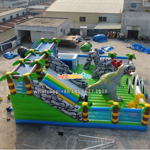 large square crocodile theme children‘s inflatable castle slide trampoline park large children‘s entertainment castle