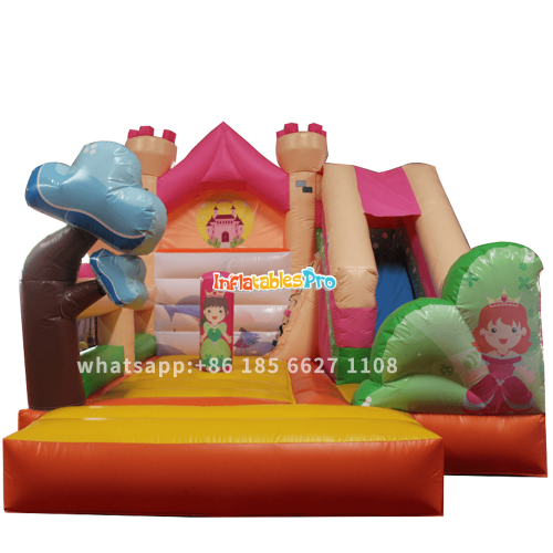 exported to korea japan large children inflatable castle trampoline princess theme happy jumping moon bounce house