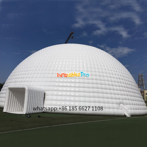 pvc inflatable tent large wedding party outdoor white tent with sealed and inflatable air-cushion 0.9 mmvc round tent