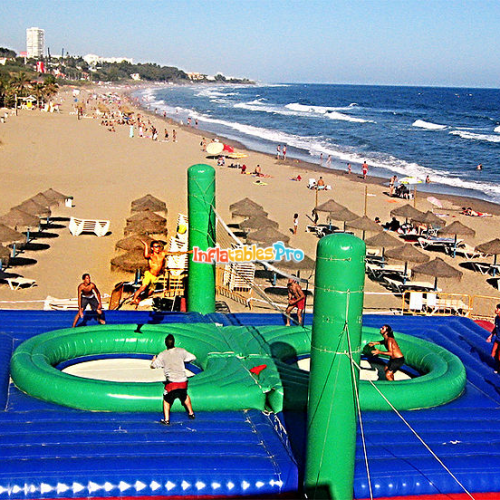 inflatable posa stadium inflatable water volleyball court outdoor adult beach volleyball court trampoline volleyball court