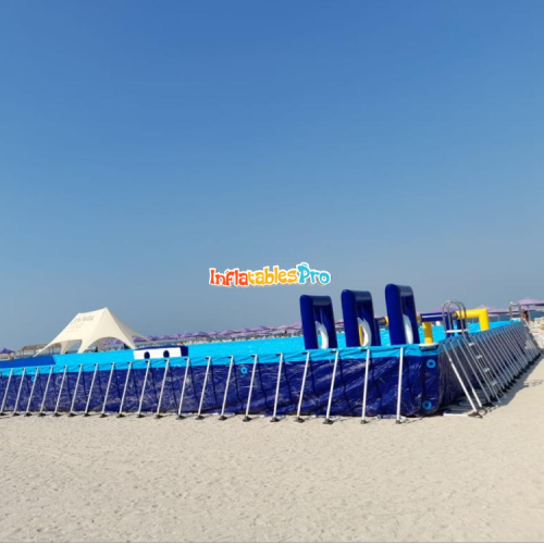 large mobile water park inflatable pool bracket swimming pool construction site reservoir sewage treatment equipment