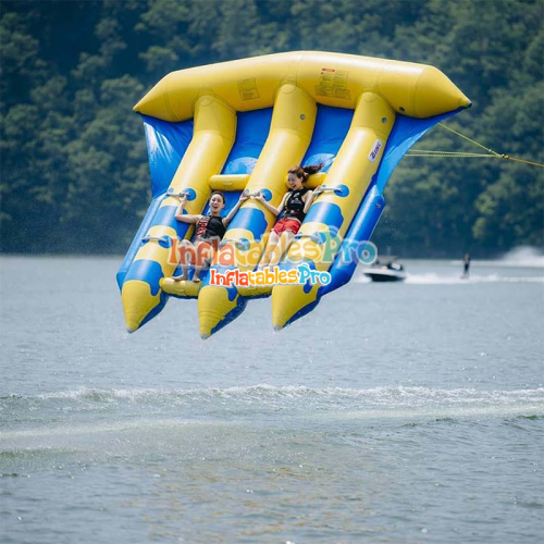 closed-air water toys beach water park closed-air big flying fish motorboat drag-and-pull flying fish drag ring gyro