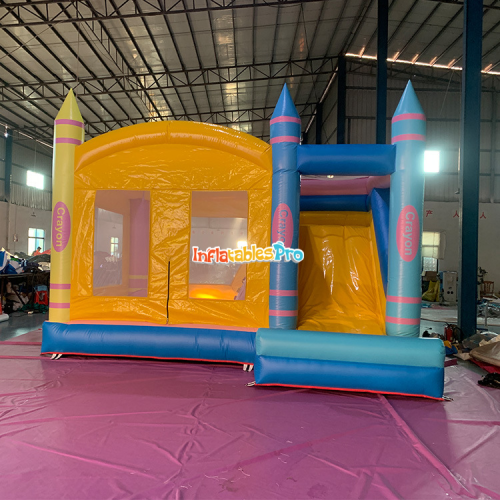 crayon inflatable castle naughty castle inflatable combination slide trampoline inflatable entertainment castle factory inflatable naughty castle
