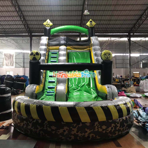 radioactive toxic theme inflatable pool slide water slide inflatable model garden mini inflatable slide party inflatable model