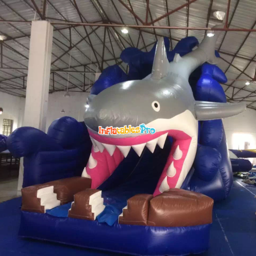 shark inflatable slide shark inflatable dry slide inflatable slide manufacturer saudi hot inflatable castle toy factory