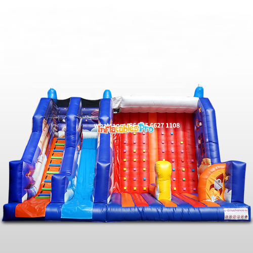direct selling large outdoor inflatable climbing wall children‘s small climbing slide castle trampoline playground equipment