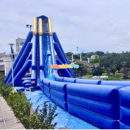 factory children‘s water park waterfall water slide inflatable faucet large slide water park equipment