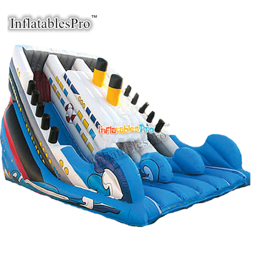 titanic theme inflatable slide customized inflatable dry slide middle east best-selling party toy inflatable trampoline