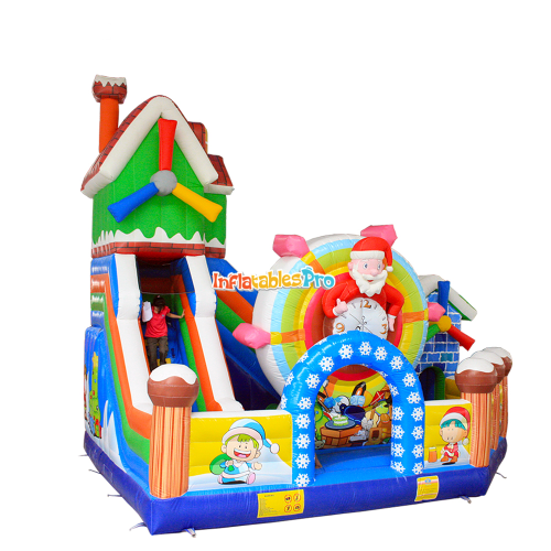 foreign trade manufacturer christmas pvc inflatable trampoline inflatable castle slide amusement inflatable slide household