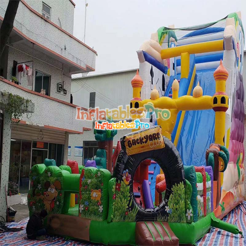 foreign trade manufacturers supply inflatable trampoline inflatable trampoline slide amusement equipment children‘s indoor outdoor amusement
