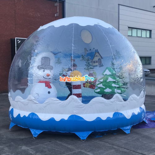 christmas design snowball inflatable trampoline inflatable snow ball inflatable snow pop and tip inflatable transparent ball christmas