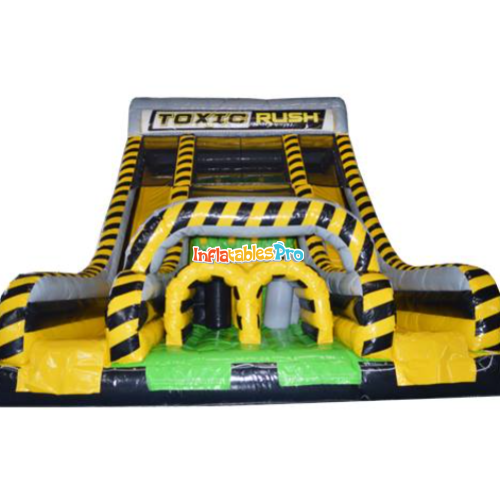toxic boom nuclear radiation theme inflatable parkour toy inflatable entrance amusement equipment inflatable entrance amusement