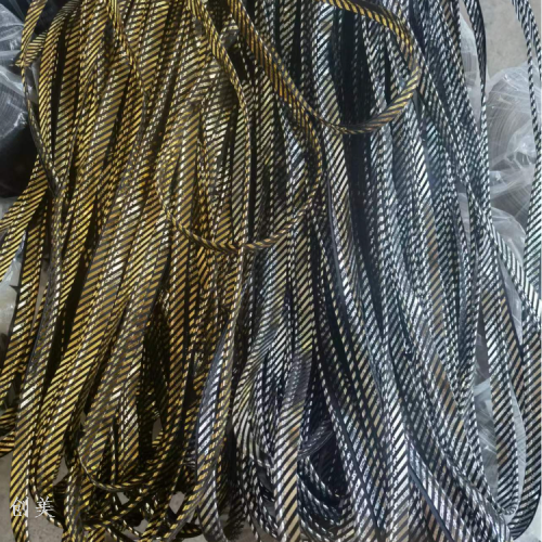 wear-resistant string roll bags shoes clothing decorative edge material strong tensile curtain woven cross-border