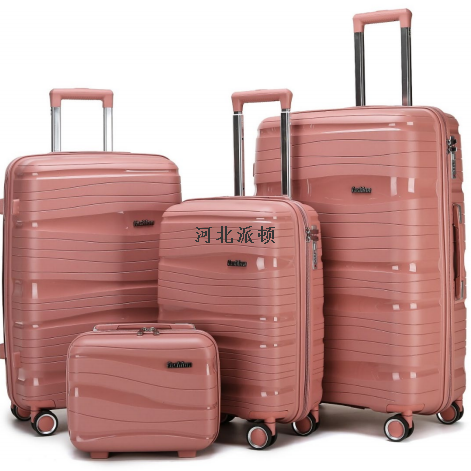customized foreign trade export luggage suitcase trolley case password box 100% pp zipper box