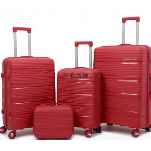 customized foreign trade export luggage suitcase trolley case password box 100% pp zipper box