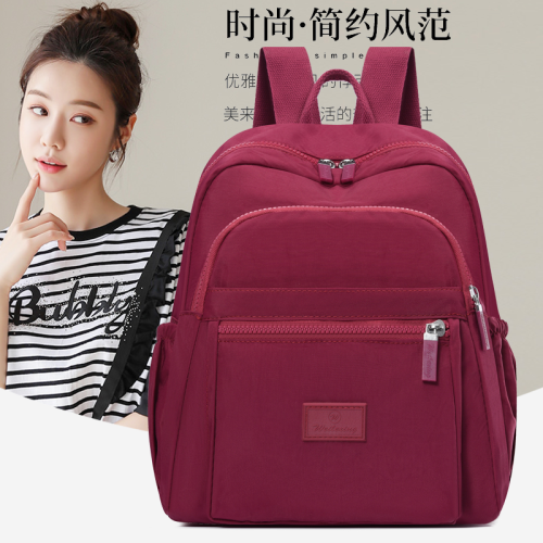 fashion washed cloth lightweight and easy to carry leisure travel essential 24 new large capacity cross-border hot selling women‘s backpack