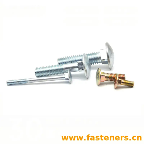 semicircle head square neck bolt screws for carriage bolt large flat head bridge shelf bolt 8.8 grade fastener