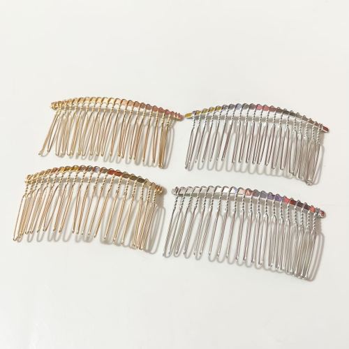 antique ins20 tooth metal hair comb diy iron wire hair comb bow handmade ingredients decorative headdress accessories