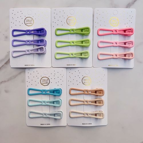light color gradient color bow tie children‘s hair accessories barrettes word clip duckbill clip factory direct sales wholesale