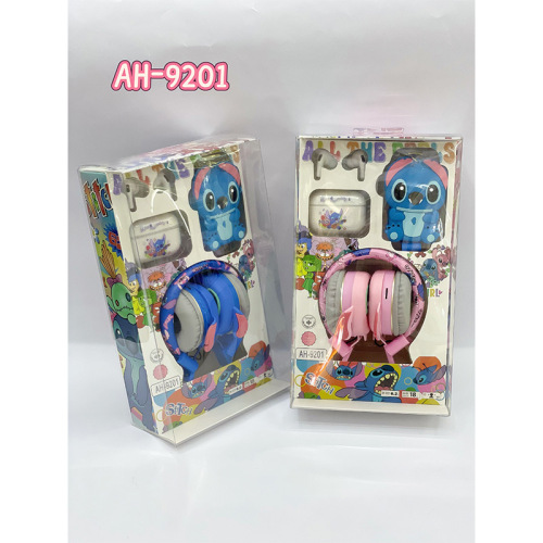 AH-9201 跨境新款无线头戴儿童学生蓝牙耳机超长续航蓝牙耳机耳麦