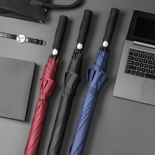 礼品广告伞定制印logo长柄自动雨伞批发27寸大号直杆纤维高尔夫伞