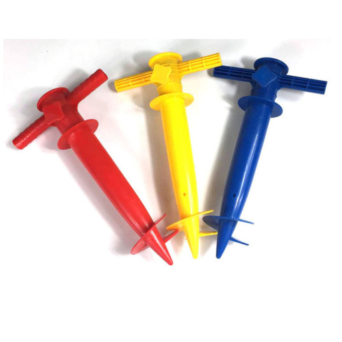 现货批发沙滩伞伞脚塑料插脚 沙滩伞底座地插地叉配件沙滩伞插