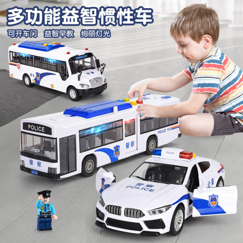 police car toy car police car 110 boy police toy sound and light car model inertial vehicle tiktok wholesale delivery free shipping