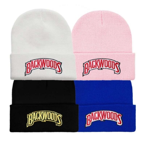 european and american foreign trade autumn and winter men‘s and women‘s letter embroidery backwoods warm hat hip-hop fashion pullover wool knit street hat