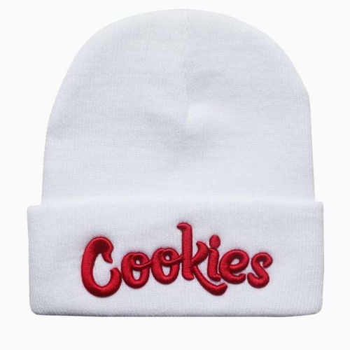 amazon letter cookies new embroidery woolen cap warm men and women autumn and winter knitting pullover hat beanie hat