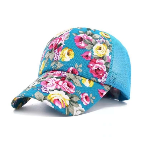flower cloth baseball cap travel leisure cap female spring and summer national style elements ethnic style peaked cap floral elements
