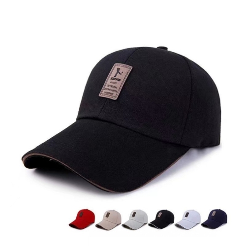 men‘s and women‘s fishing cap peaked cap sun protection sun hat canvas outdoor big brim hat korean style baseball cap