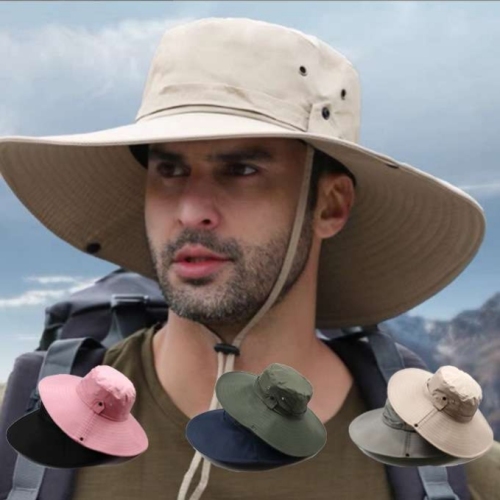13cm brim sun hat tourist mountaineering hiking summer uv protection sun hat women‘s outdoor fishing cap