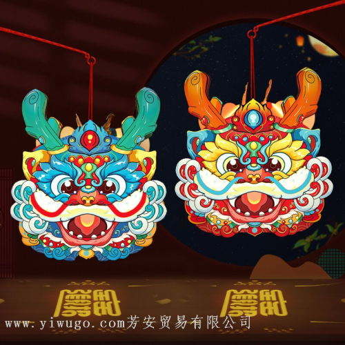 national fashion diy handmade lantern new year children‘s portable festive lantern complete material package antique dragon year lantern wholesale