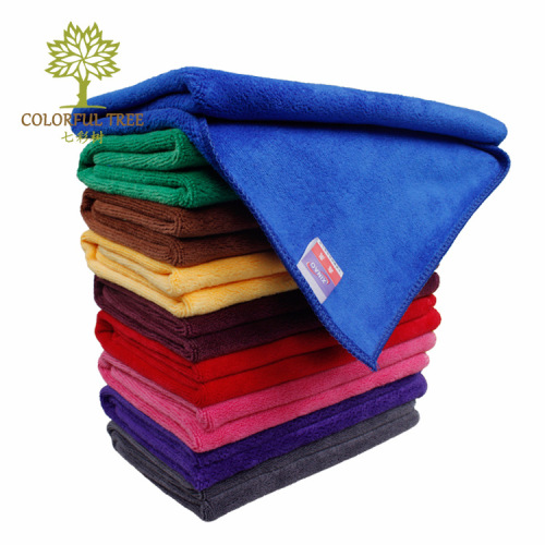 colorful tree 420g car wash towel thick car wipes microfiber towel absorbent cleaning rag cleaning towel
