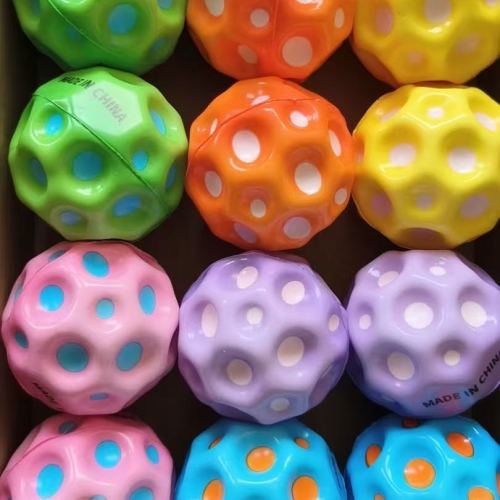 children‘s toy high bullet ball wrist ball special-shaped holed balls pu vent decompression elastic ball toy hot sale cross-border h