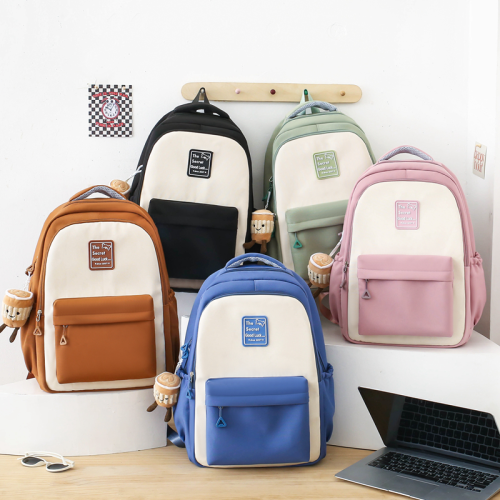 schoolbag backpack trendy women‘s bags canvas bag sports leisure bag backpack source factory support custom wholesale