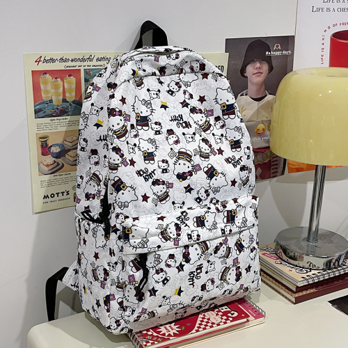 bag schoolbag backpack backpack leisure sports bag hello kitty printing exclusive for cross-border source factory