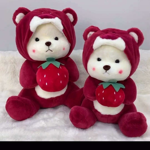 plush doll strawberry lina bear plush new girl heart hug strawberry bear doll cute sleeping doll