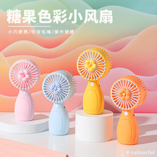new convenient fruit blossom simple cartoon mini usb recharge small fan gift