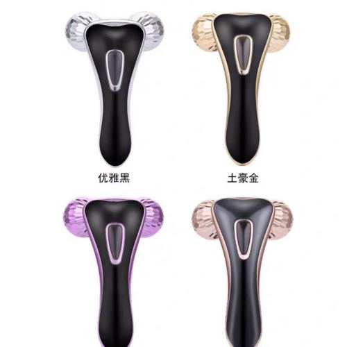 3d manual roller v-shaped face angle chin lifting beauty instrument massager 2-wheel shaping skin tightening beauty massage instrument