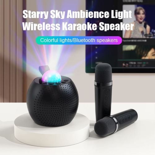 mini wireless stereo portable card bluetooth speaker outdoor household ktv microphone audio all-in-one machine